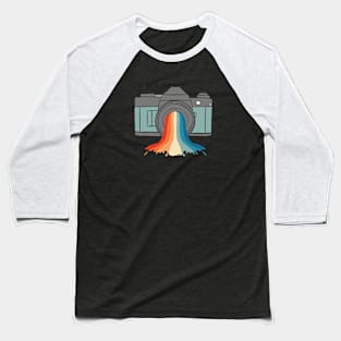 Rainbow Camera Baseball T-Shirt